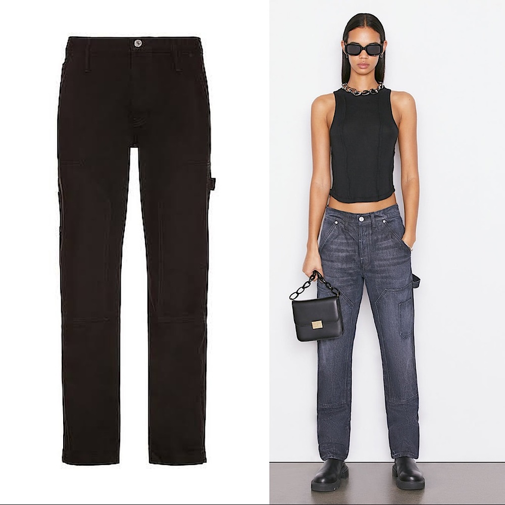 FRAME DENIM Le Slouch Utility Cargo Jeans Size 25